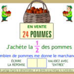 Jeu sur les fractions de nombres