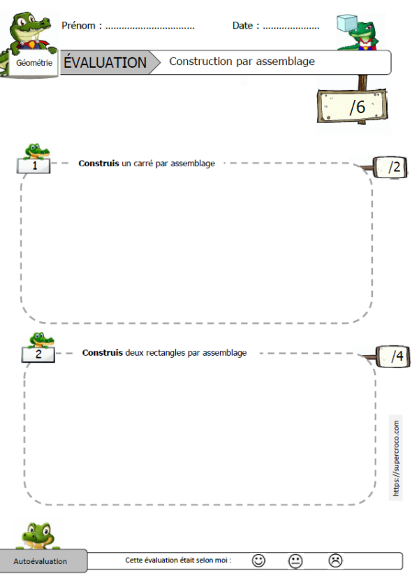 Évaluation construction par assemblage