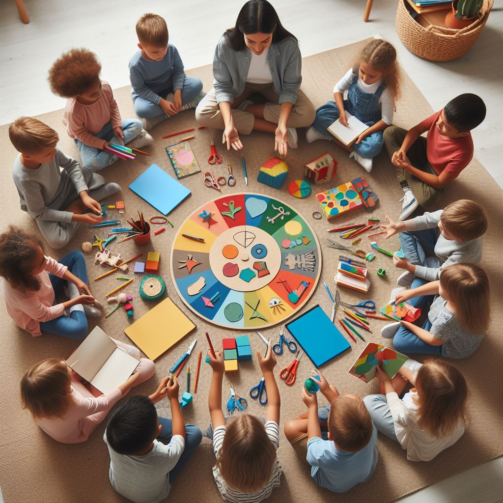 Un groupe d'élèves engagés dans une discussion animée en classe, illustrant l'application concrète des techniques d'apprentissage actif pour favoriser la participation et la compréhension approfondie des concepts éducatifs.