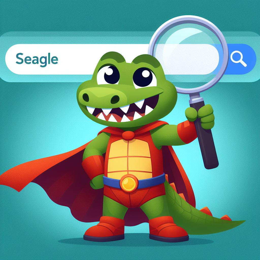 Moteur de recherches pour enfants 02 Illustration d'un moteur de recherche adapté aux enfants, disponible sur SuperCroco. Ce moteur de recherche convivial. Découvrez une expérience de recherche favorisant la découverte et l'apprentissage.
