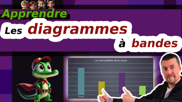 Un enseignant explique à ses élèves un graphique à barres coloré affiché au tableau pendant une leçon de mathématiques.