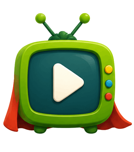 Pictogramme représentant les vidéos pédagogiques proposées sur SuperCroco pour les enseignants, les parents et les enfants.