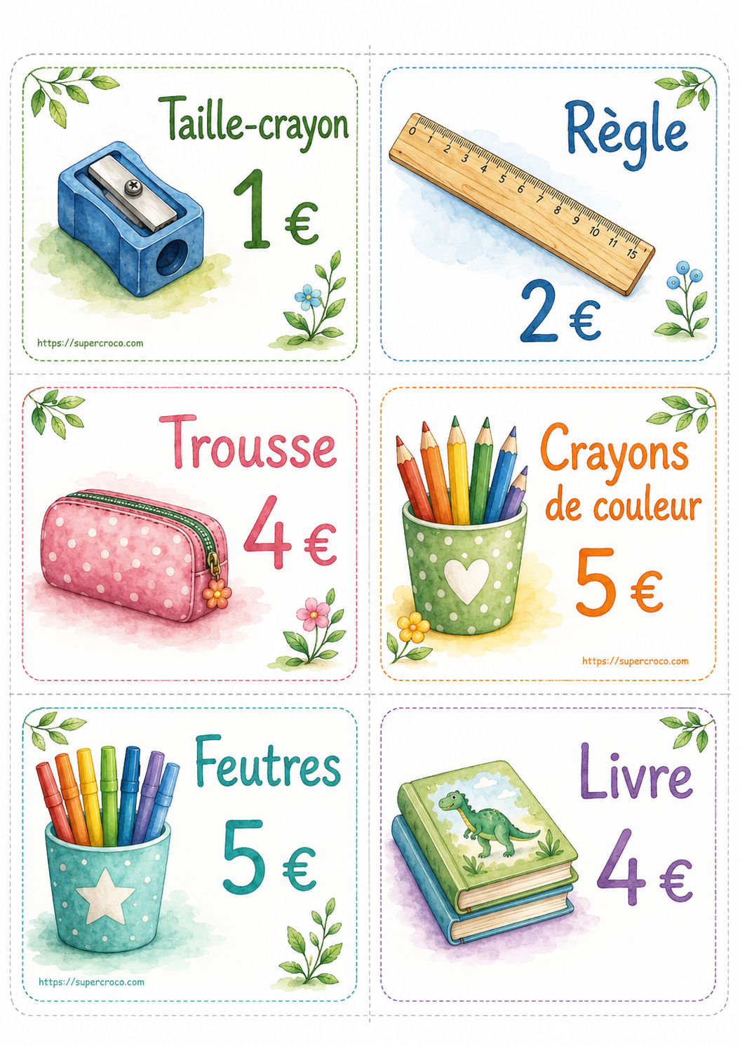 Jeu du magasin avec les euros- Première Primaire - CP – Image 6