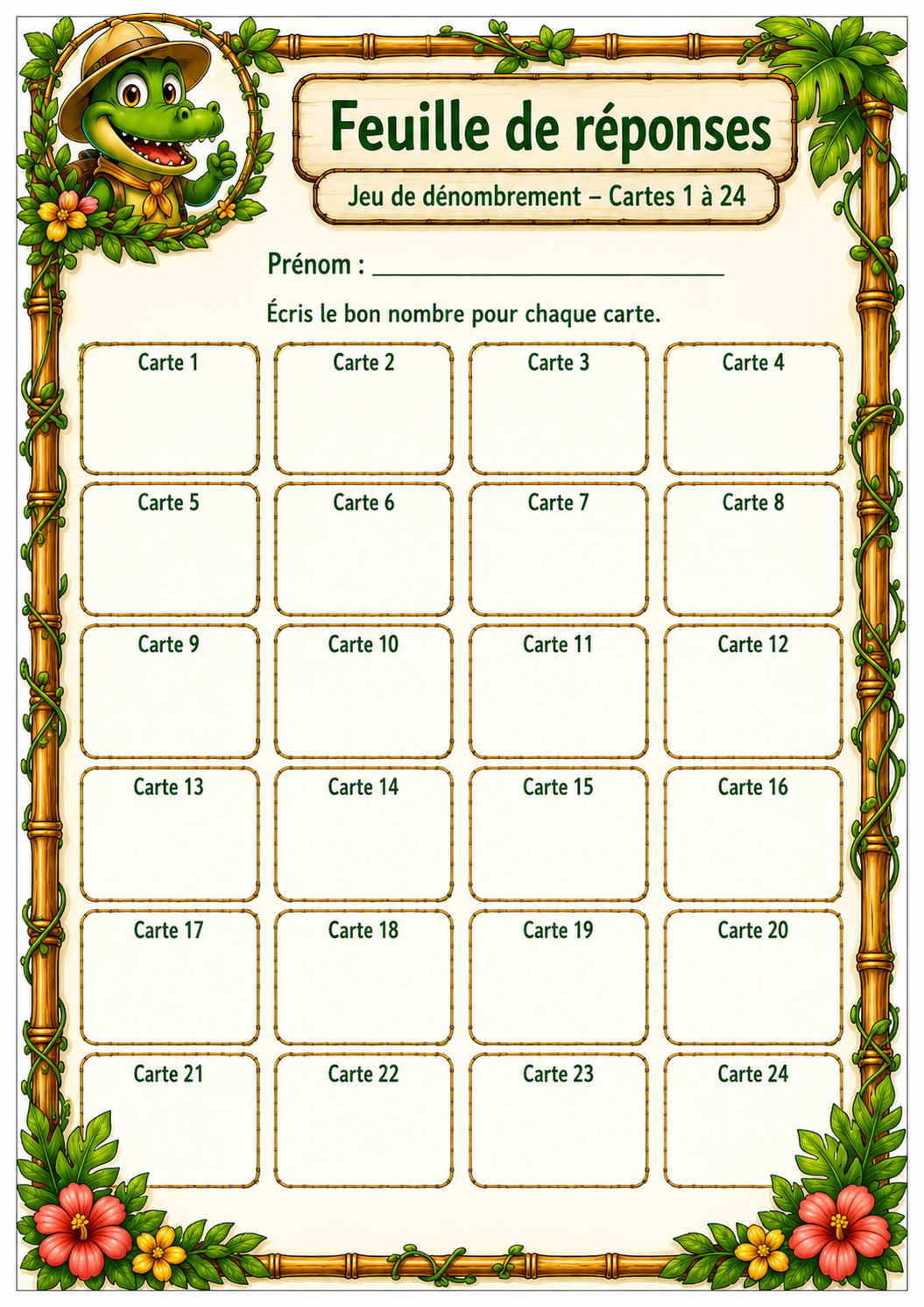 Jeu de dénombrement - P1 / CP - Bac de Classe – Image 10