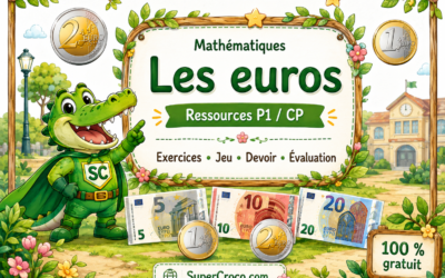 Les euros en P1 / CP : exercices, jeu, devoir et évaluation