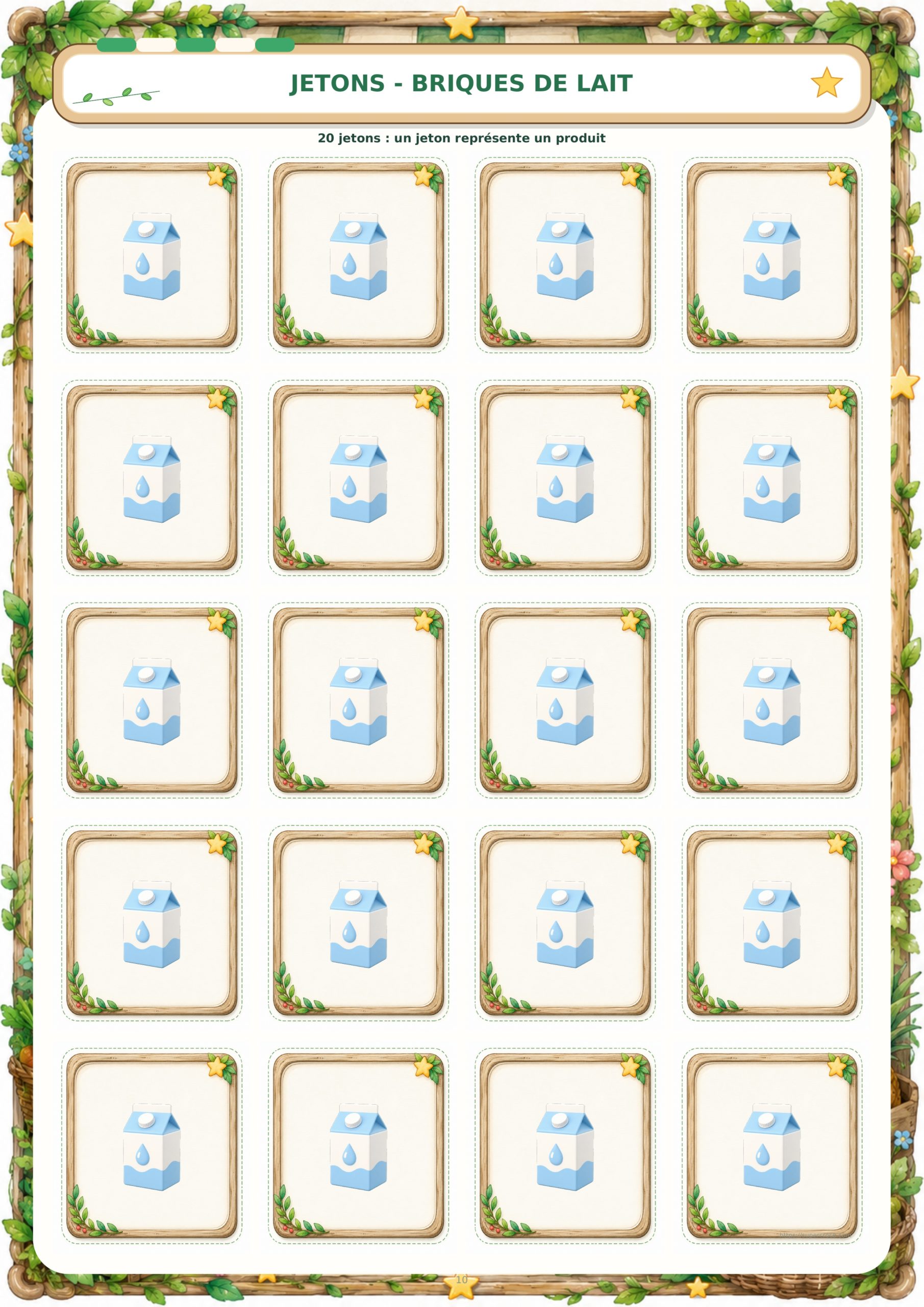 Jeu de dénombrement jusqu’à 20 – Nombre et quantité P1/CP – Image 27
