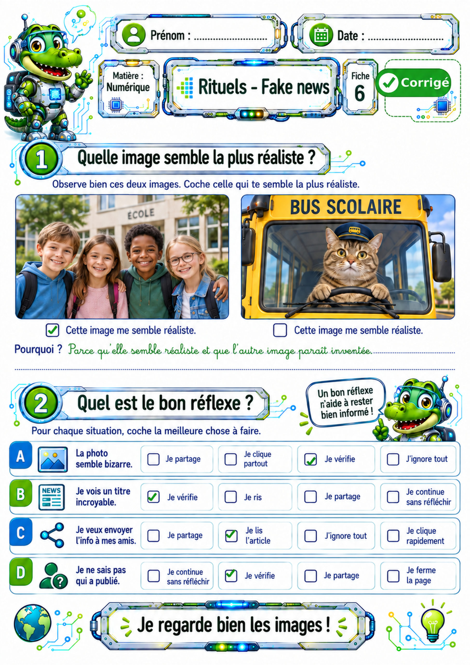 Fake news – 10 fiches d’activités P3 / CE2 – Image 3