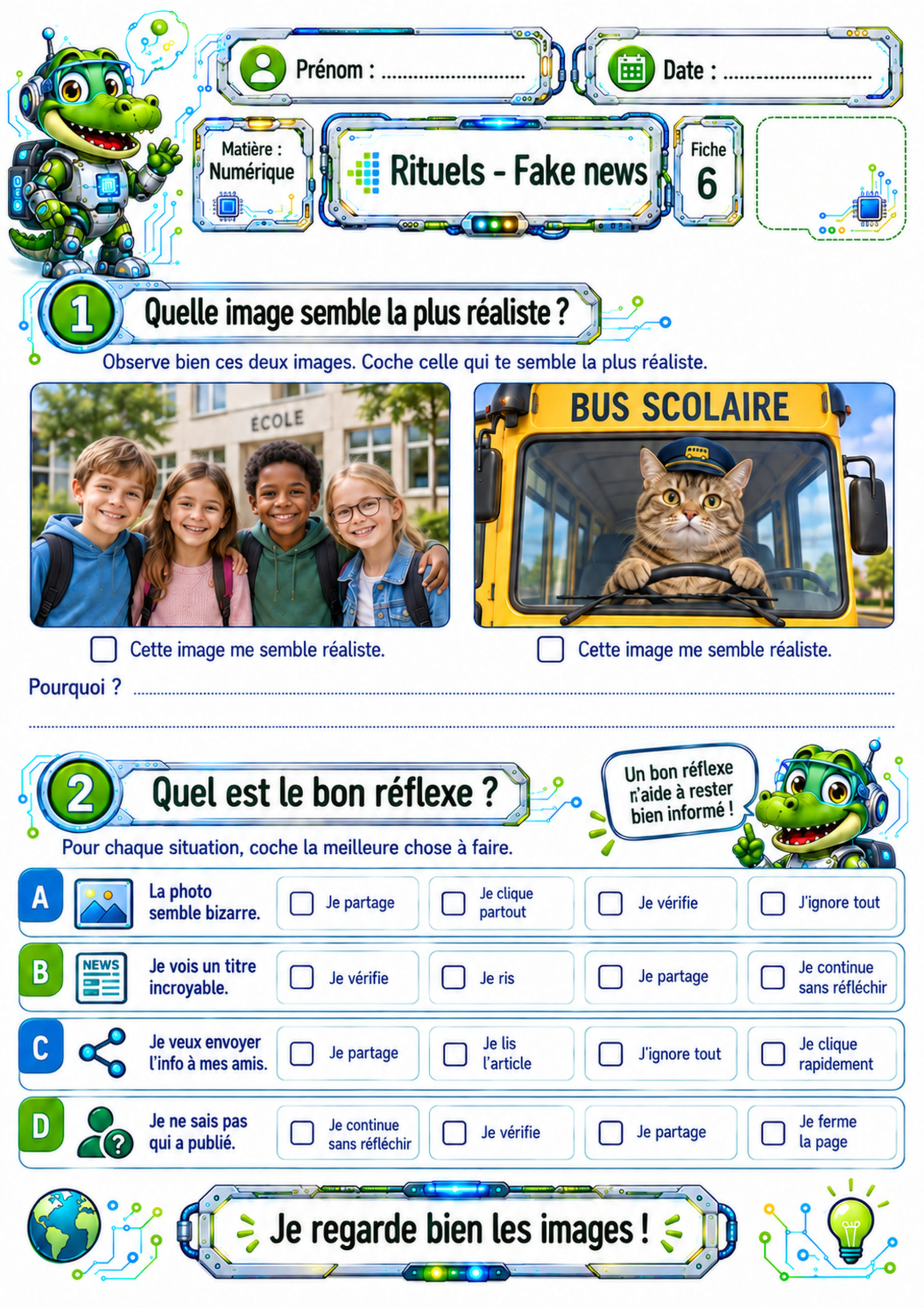 Fake news – 10 fiches d’activités P3 / CE2 – Image 17