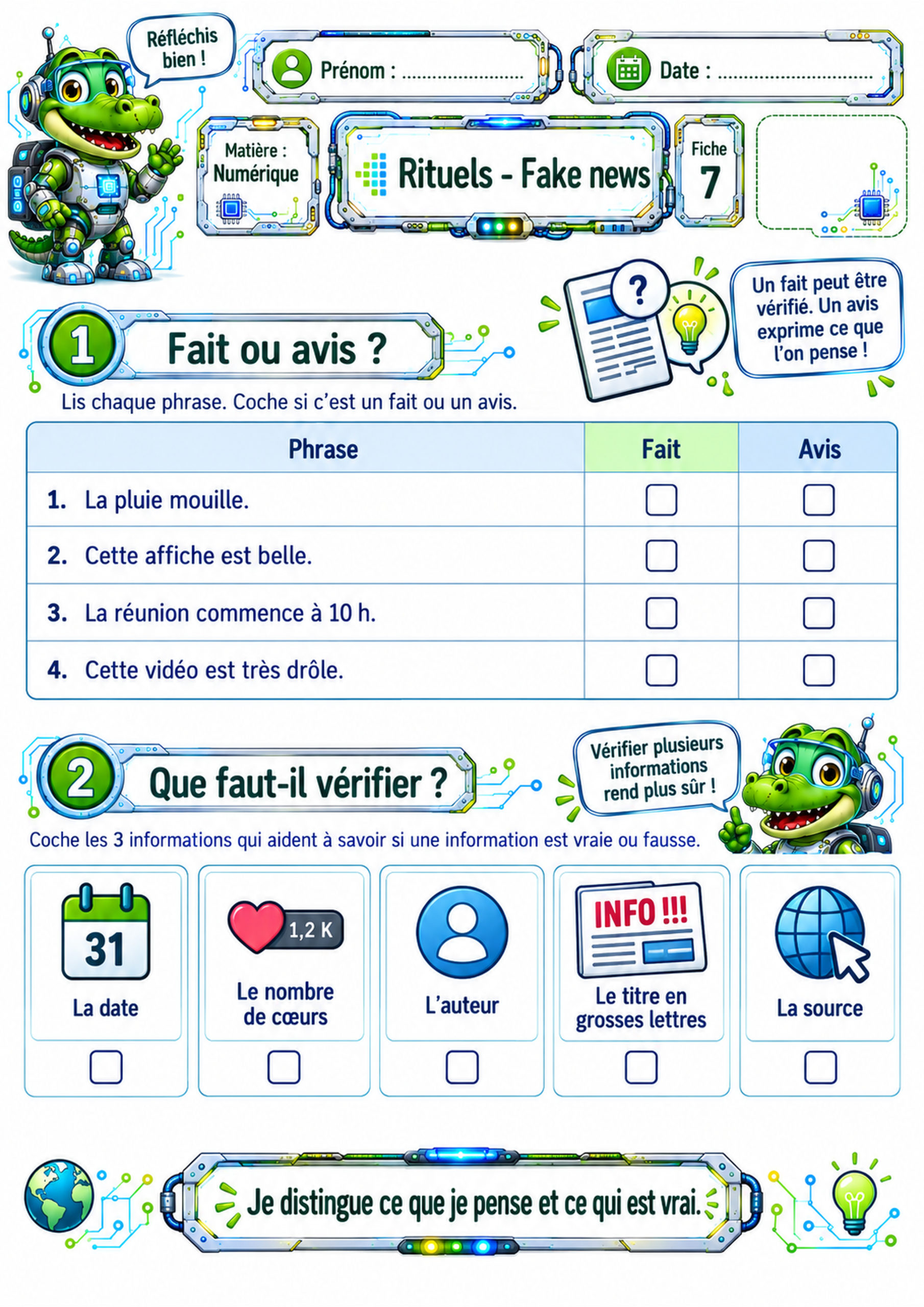 Fake news – 10 fiches d’activités P3 / CE2 – Image 18