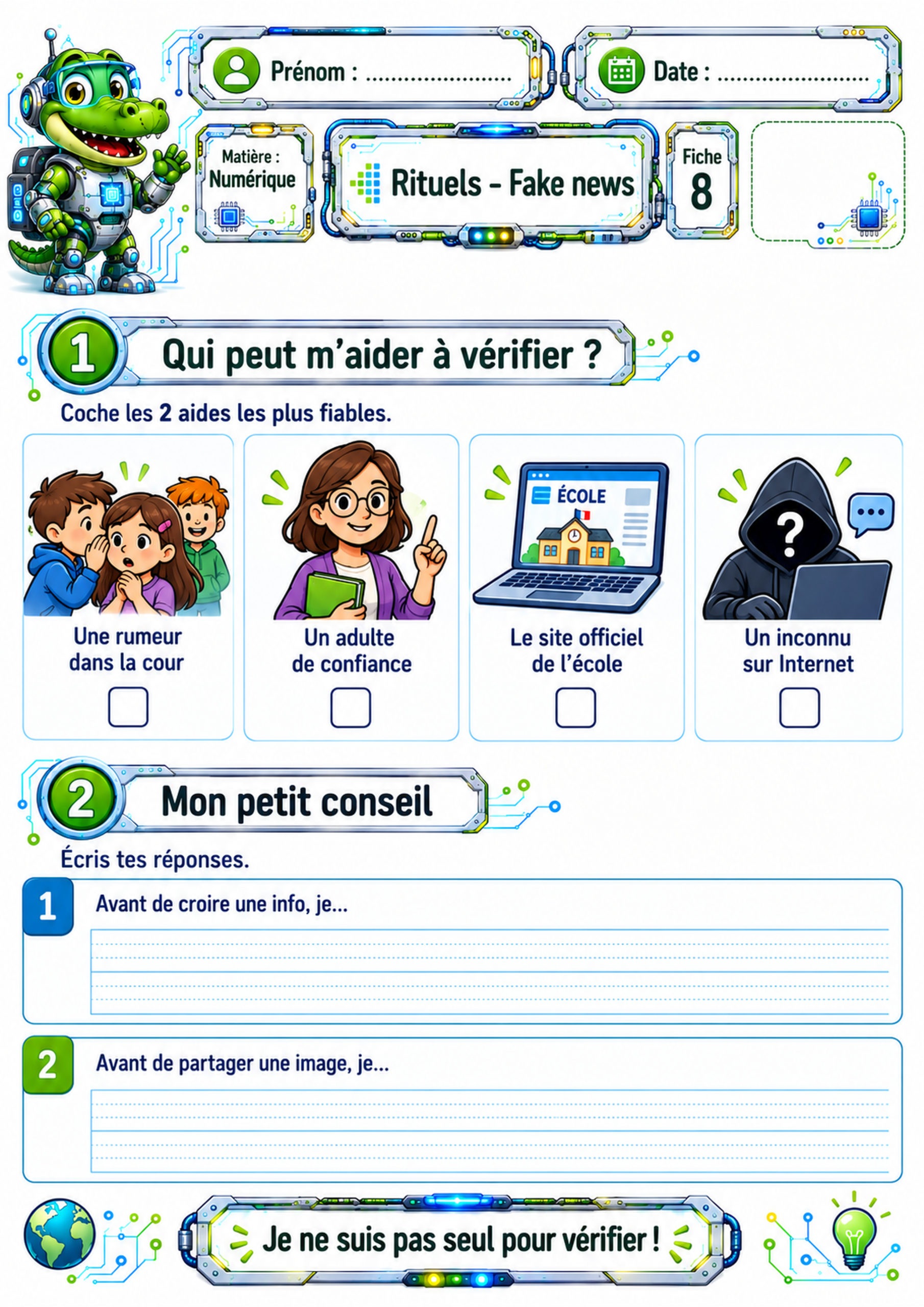 Fake news – 10 fiches d’activités P3 / CE2 – Image 19