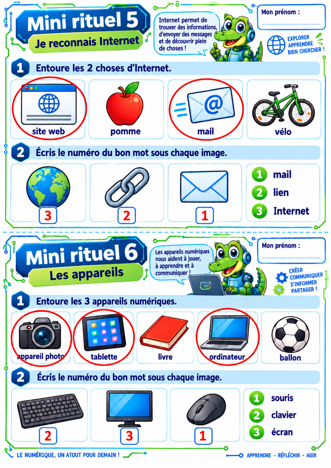 20 mini-rituels de numérique P3 / CE2 – Exercices courts et ludiques – Image 14