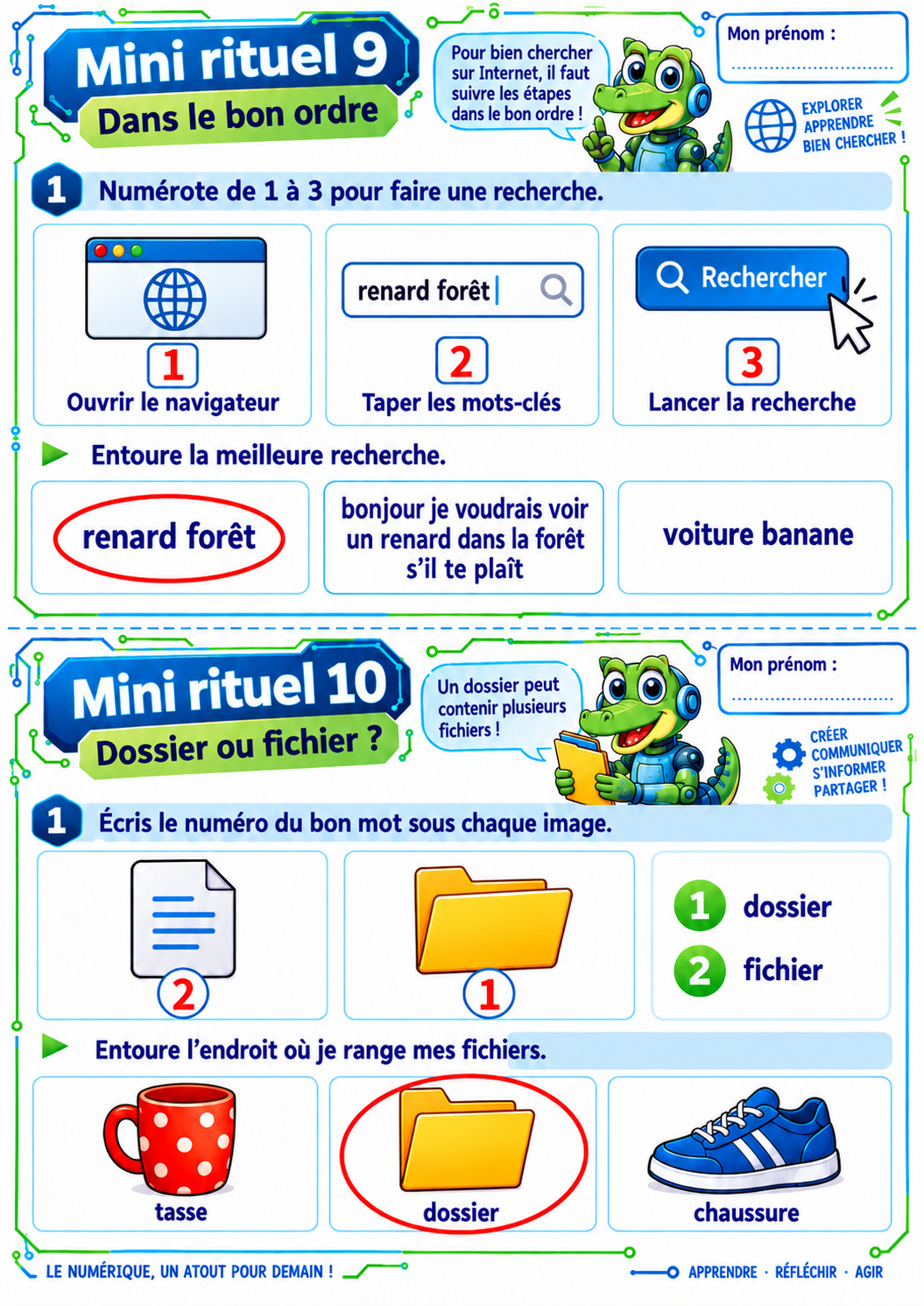 20 mini-rituels de numérique P3 / CE2 – Exercices courts et ludiques – Image 16