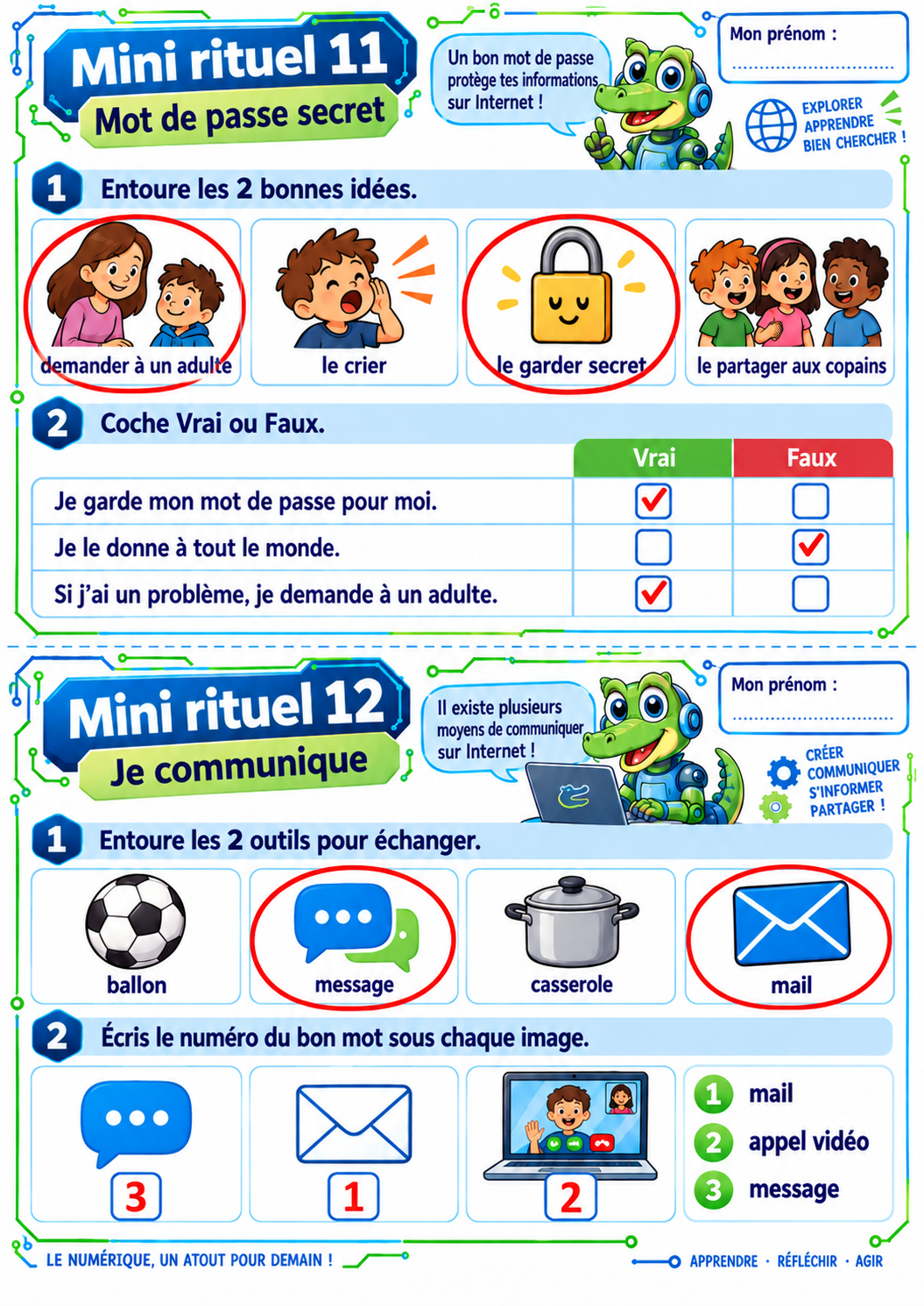 20 mini-rituels de numérique P3 / CE2 – Exercices courts et ludiques – Image 17
