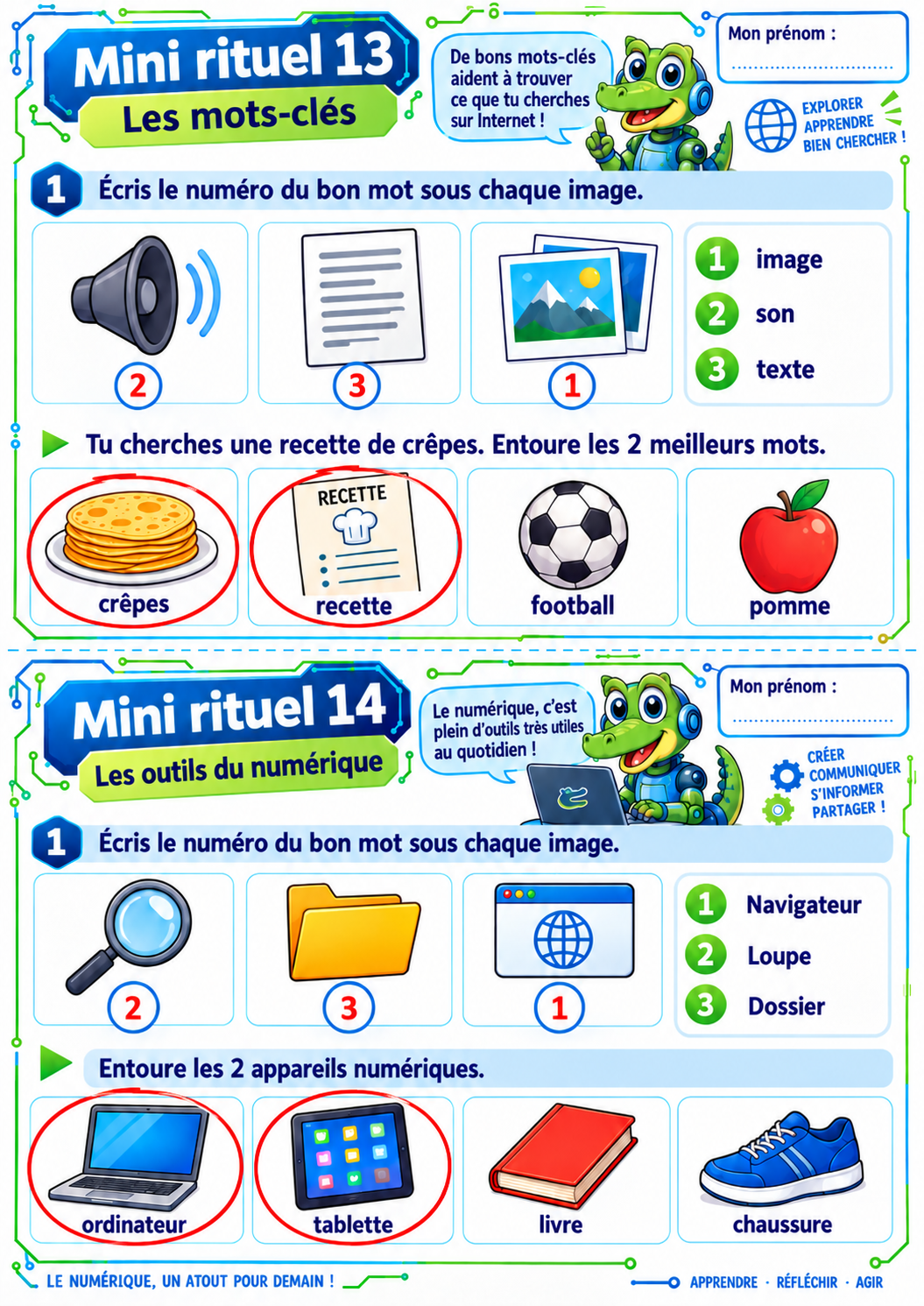 20 mini-rituels de numérique P3 / CE2 – Exercices courts et ludiques – Image 18