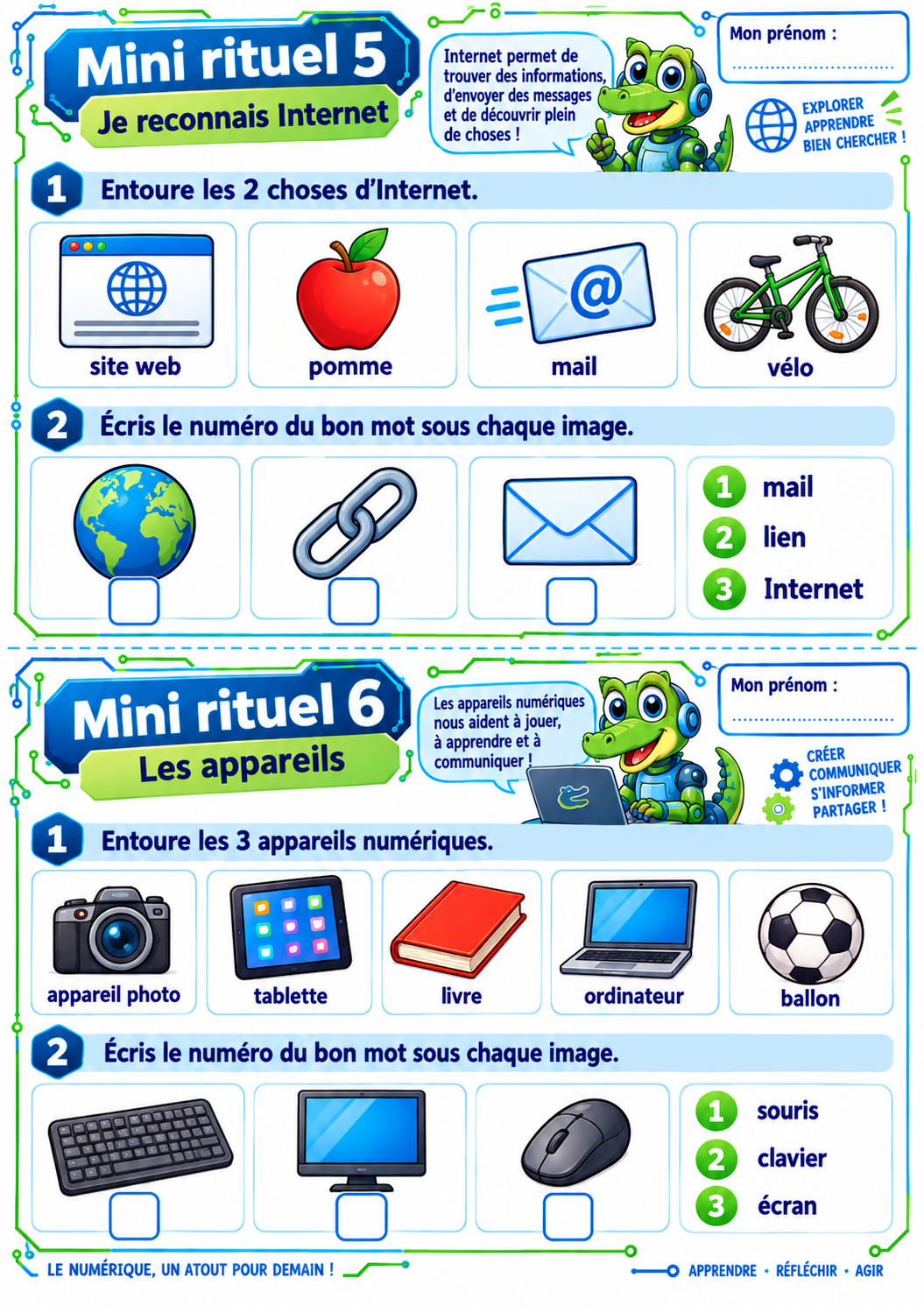 20 mini-rituels de numérique P3 / CE2 – Exercices courts et ludiques – Image 4