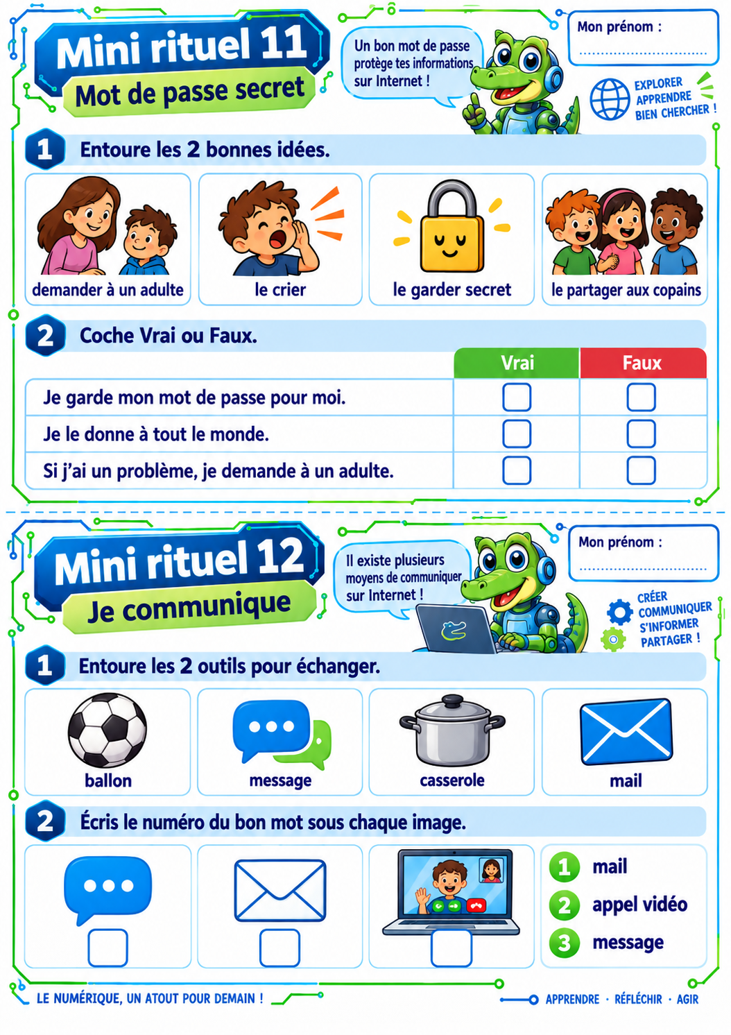 20 mini-rituels de numérique P3 / CE2 – Exercices courts et ludiques – Image 7