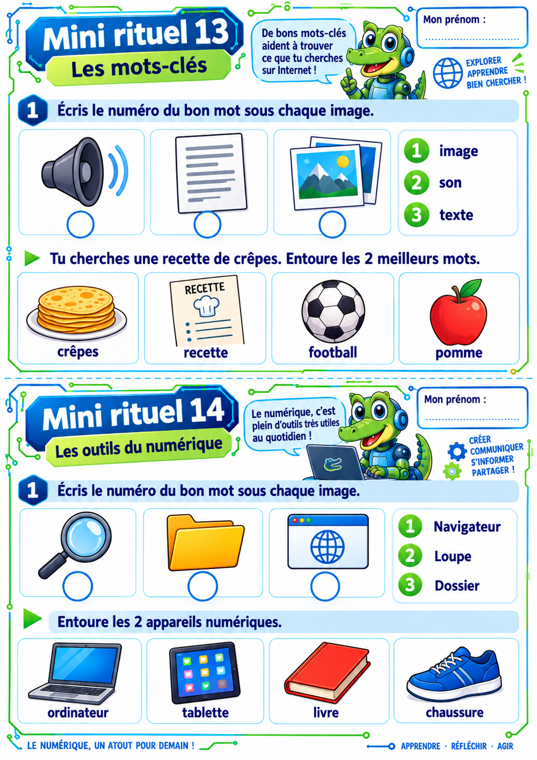 20 mini-rituels de numérique P3 / CE2 – Exercices courts et ludiques – Image 8