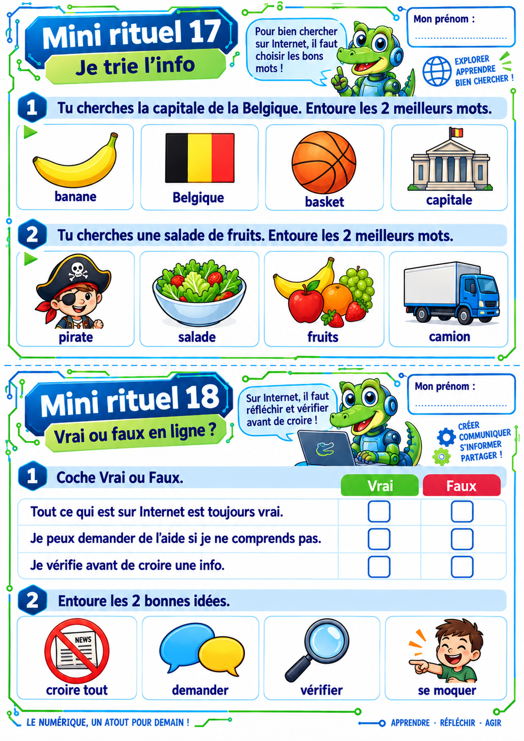 20 mini-rituels de numérique P3 / CE2 – Exercices courts et ludiques – Image 10
