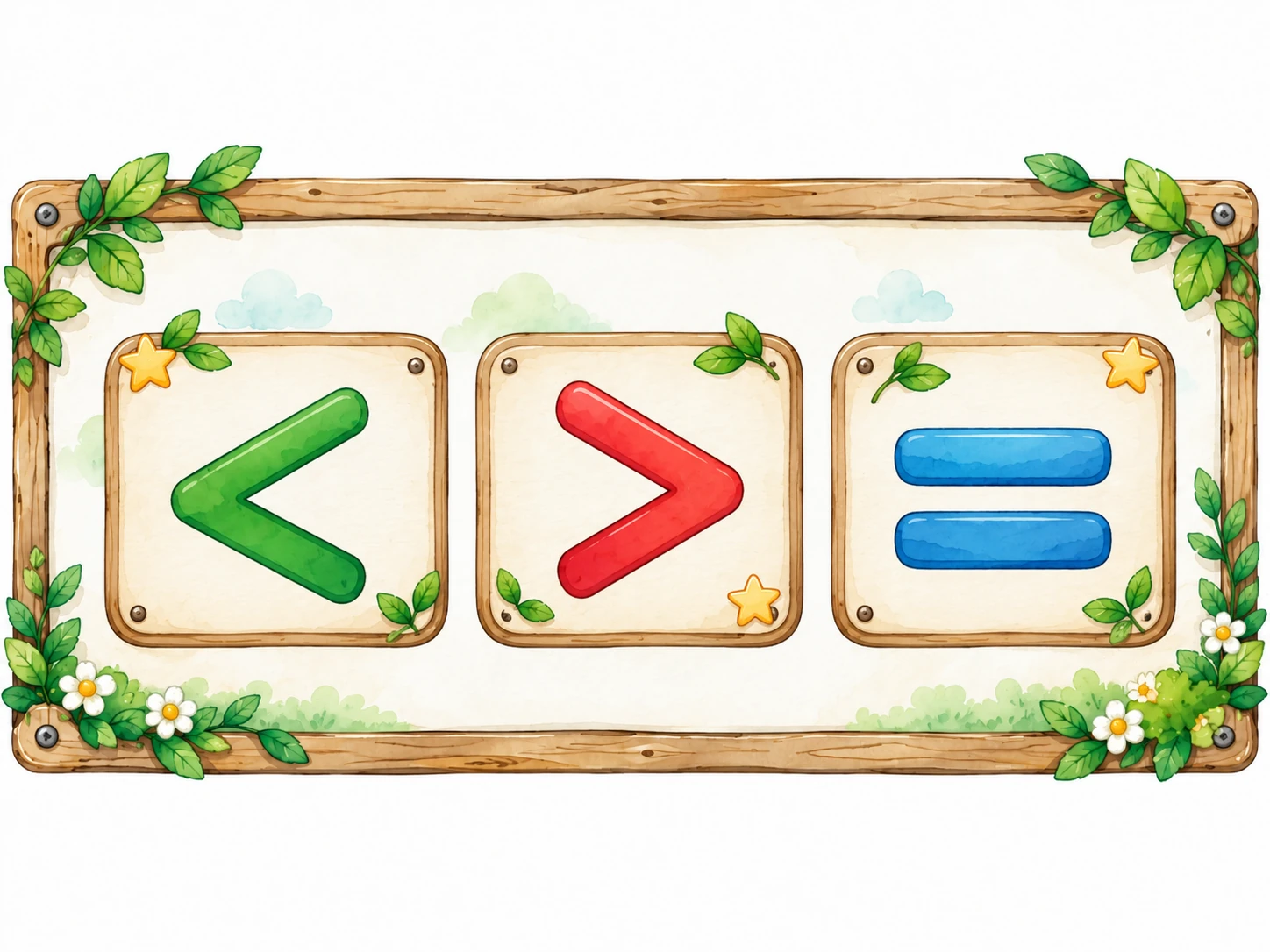 Signes <, > et = pour introduire progressivement la comparaison des nombres en P1 / CP